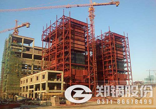 內蒙古2臺280T循環流化床鍋爐