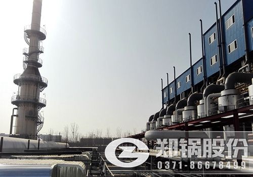 河北石家莊24x6噸/時危廢余熱蒸汽鍋爐項目安裝現場圖